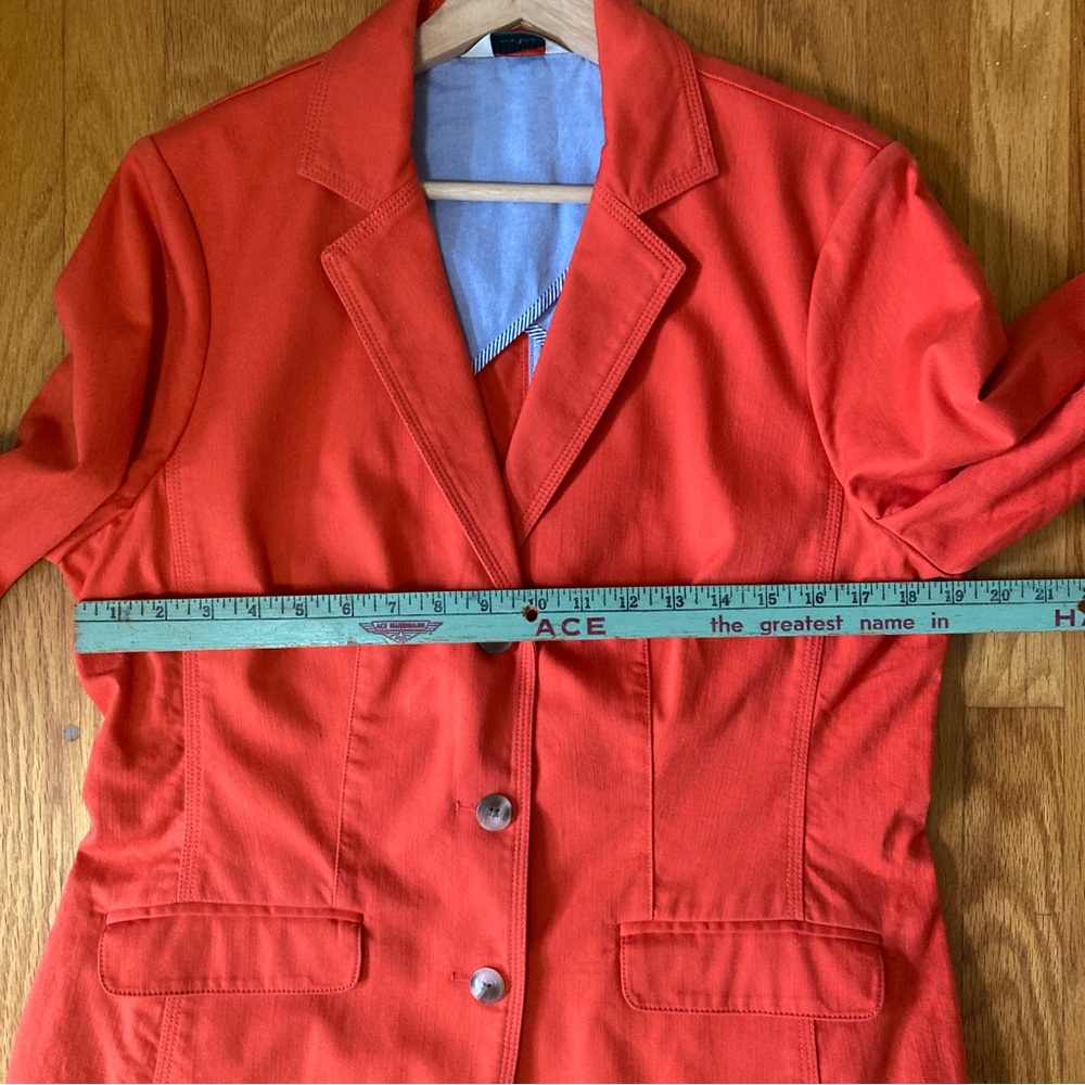 L.L. Bean Orange Blazer M - Picture 6 of 7